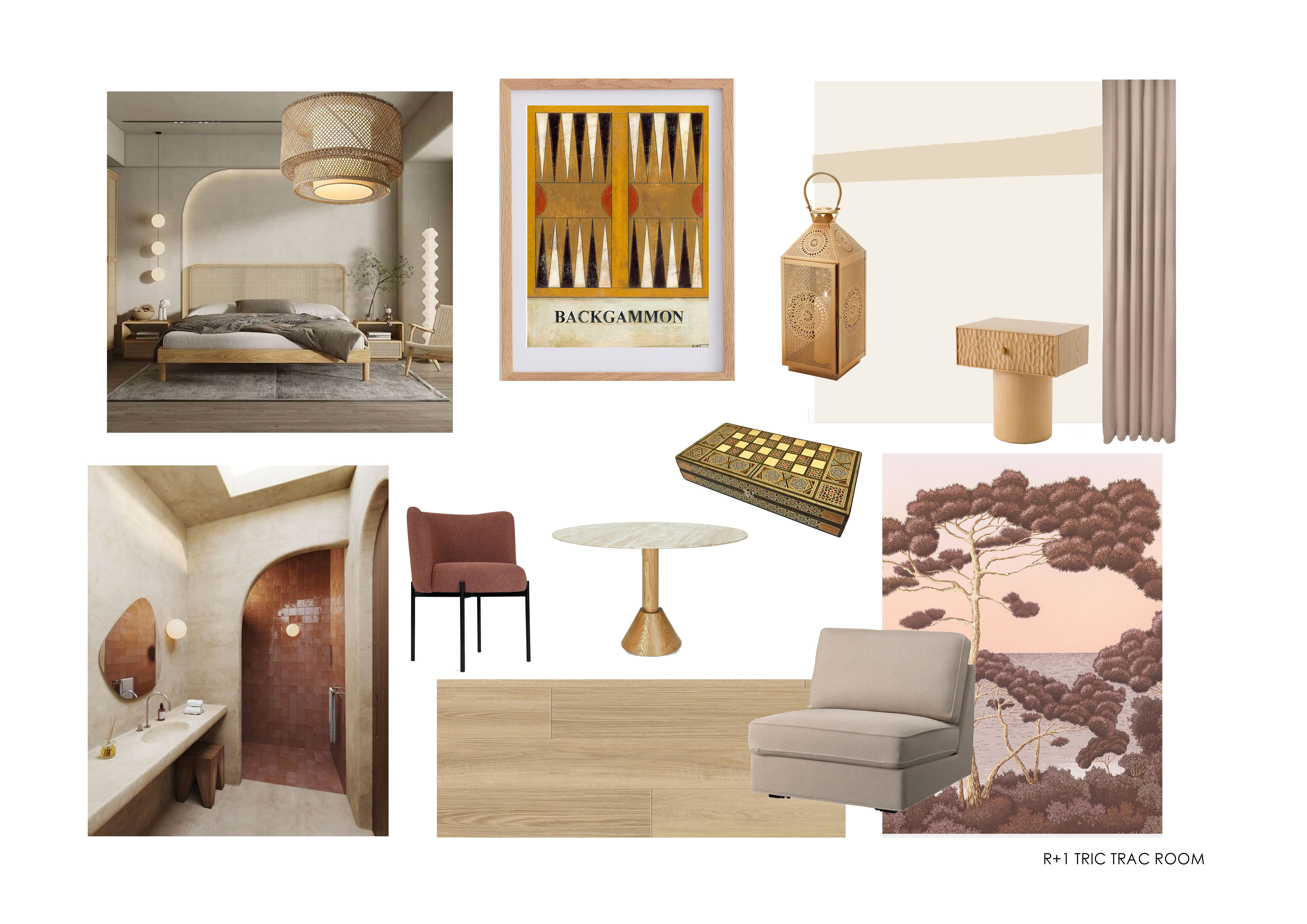 The Trictrac Room moodboard 1