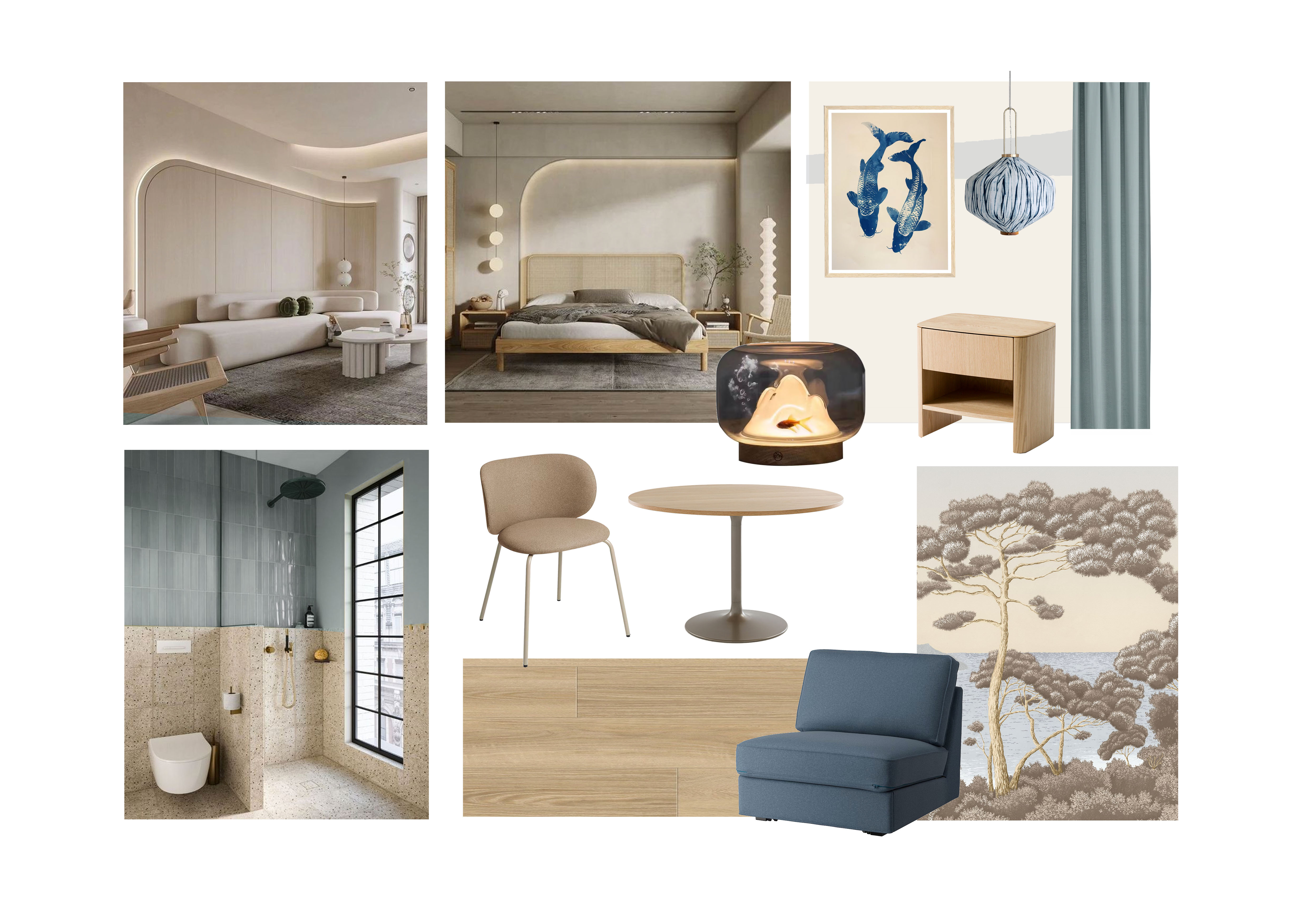 The Fish Room moodboard 1