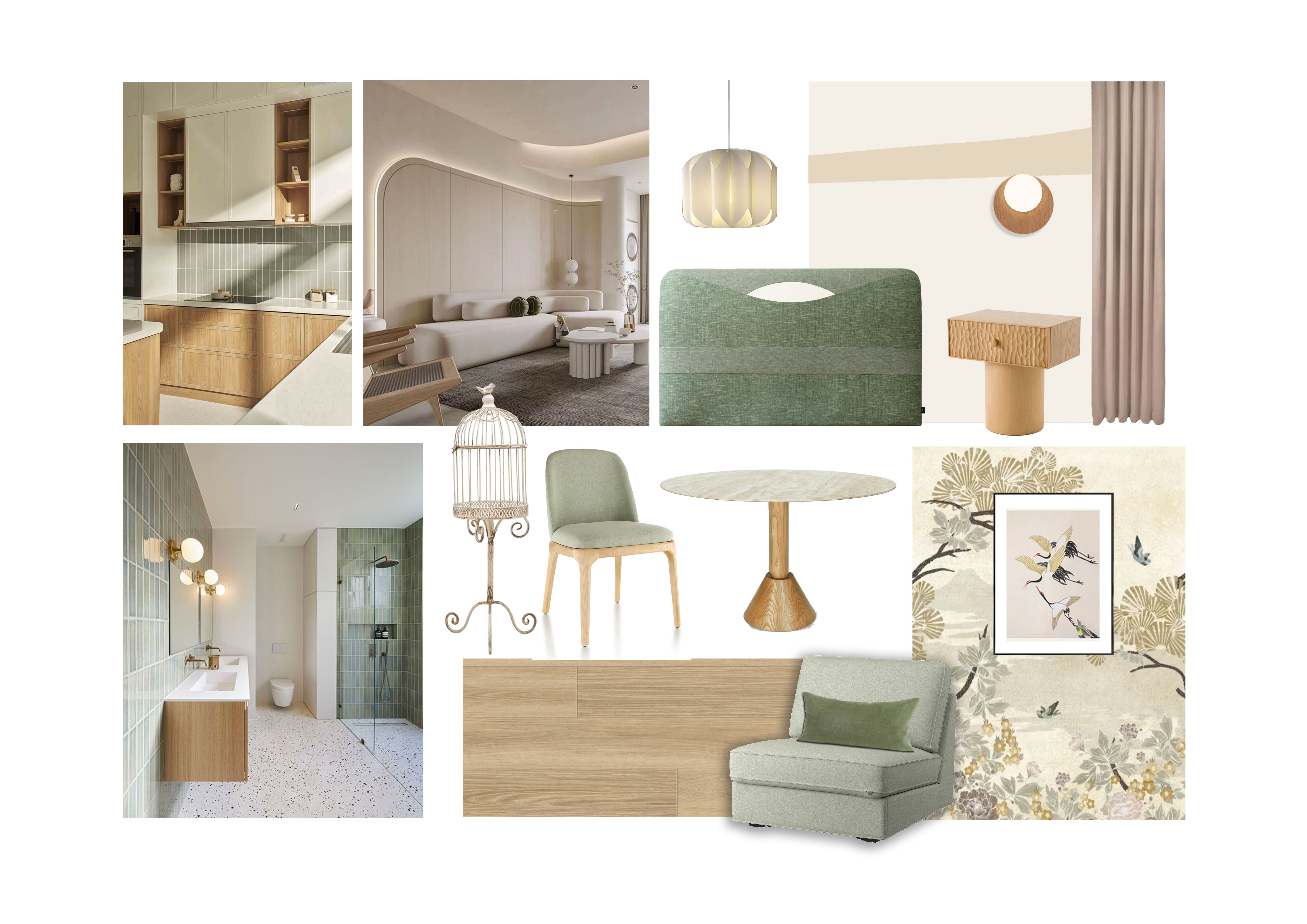 The Bird Room moodboard 1