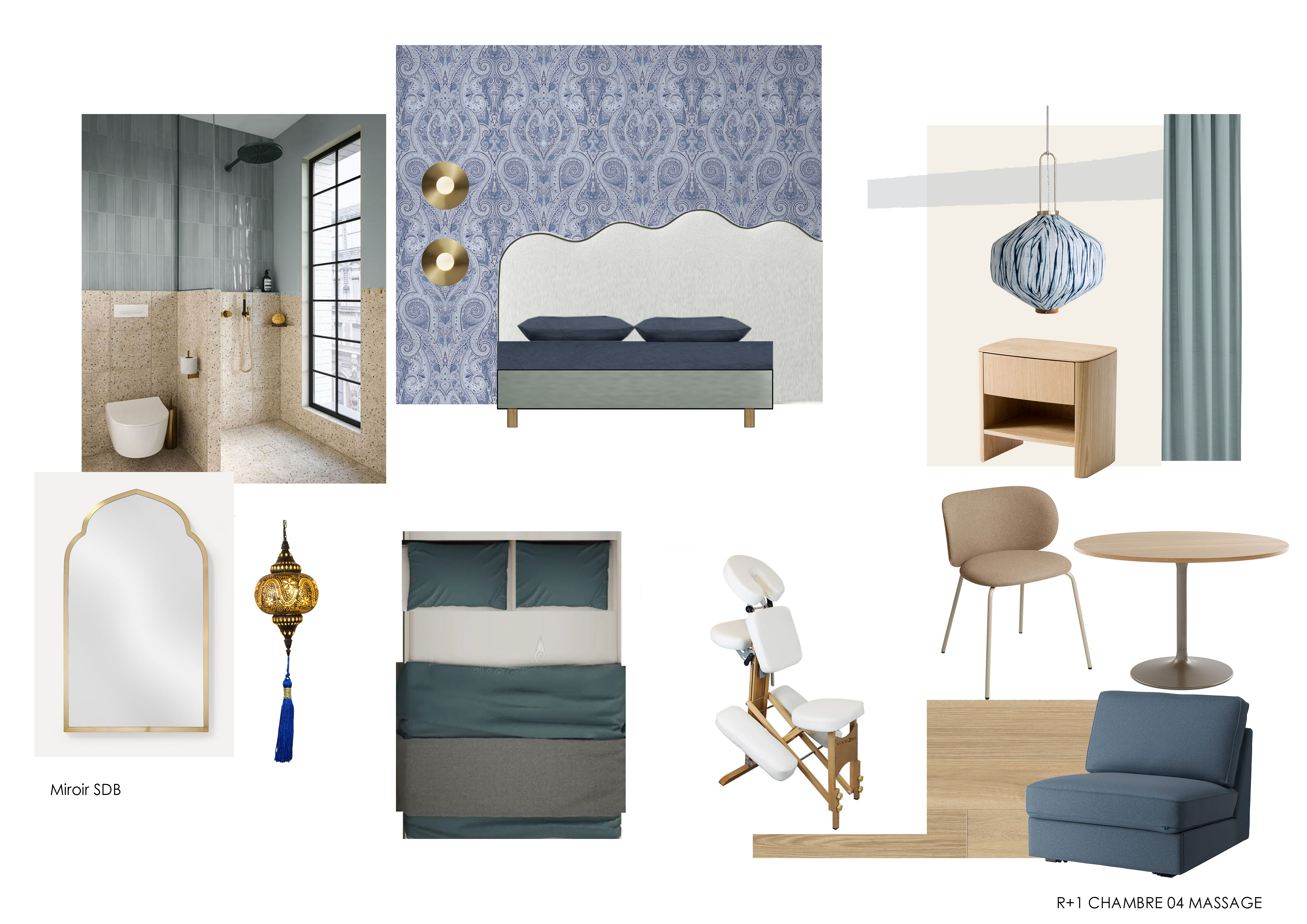 The Massage Room moodboard 1
