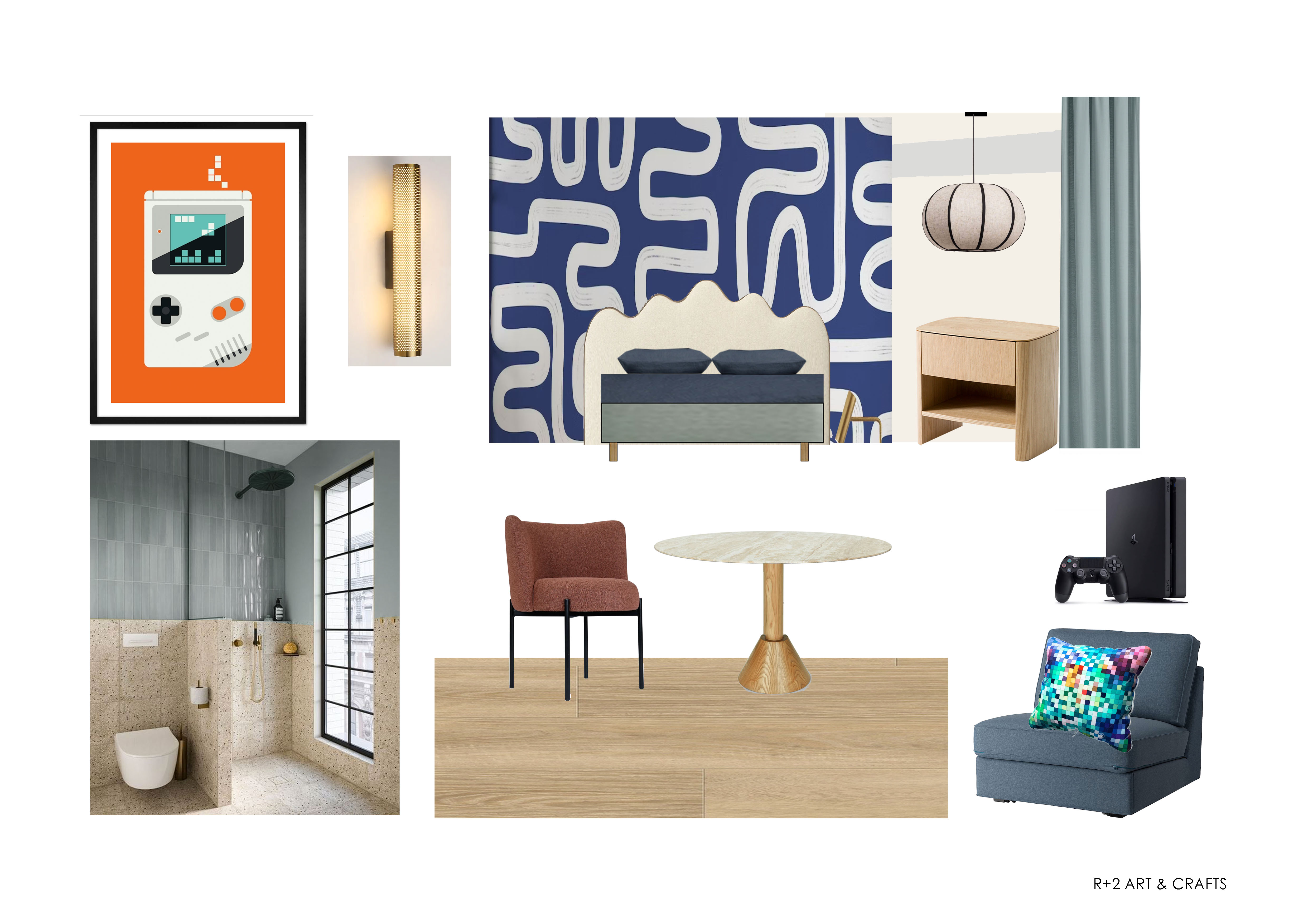 The Video Game Room moodboard 1