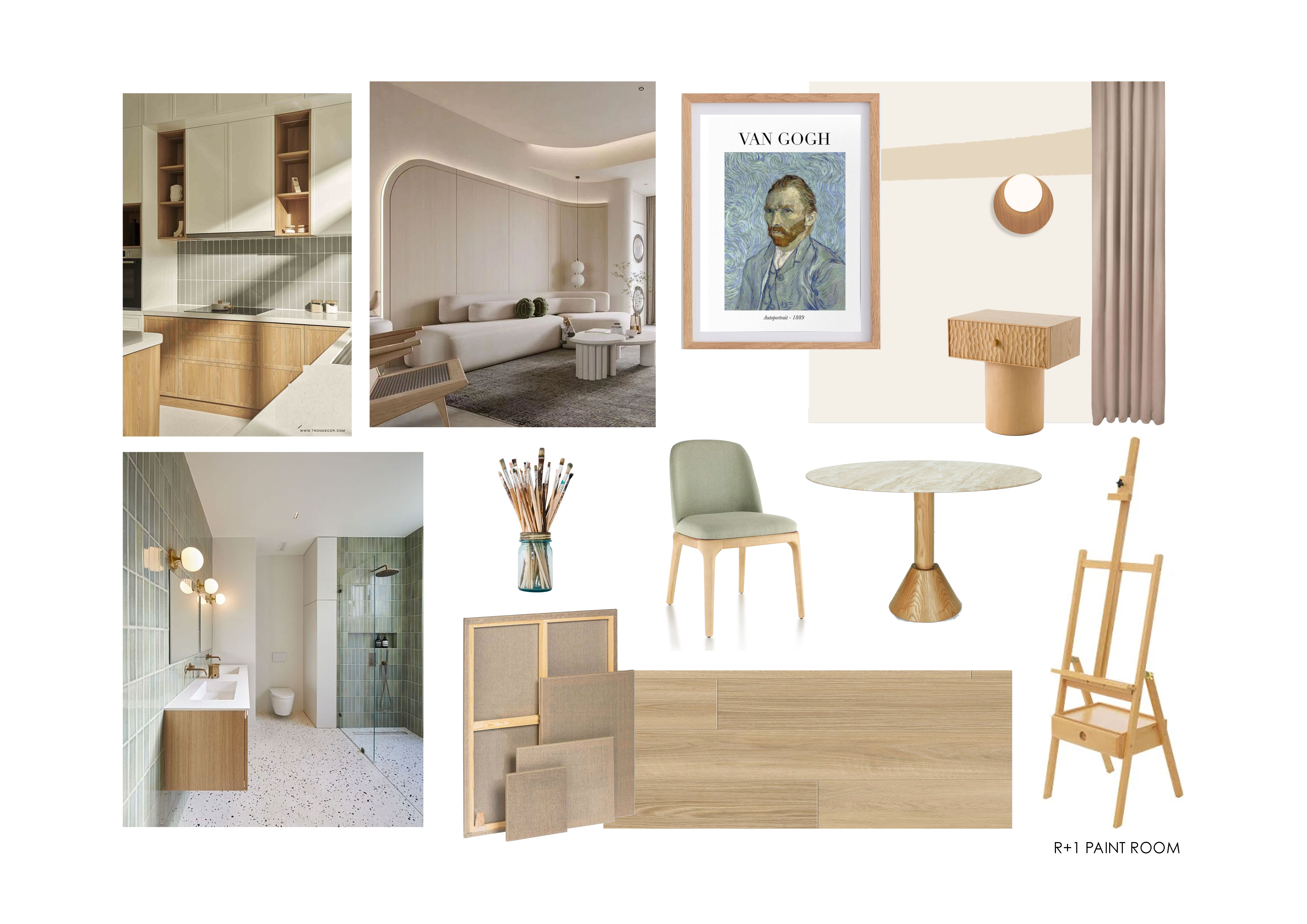 The Painting Room moodboard 1