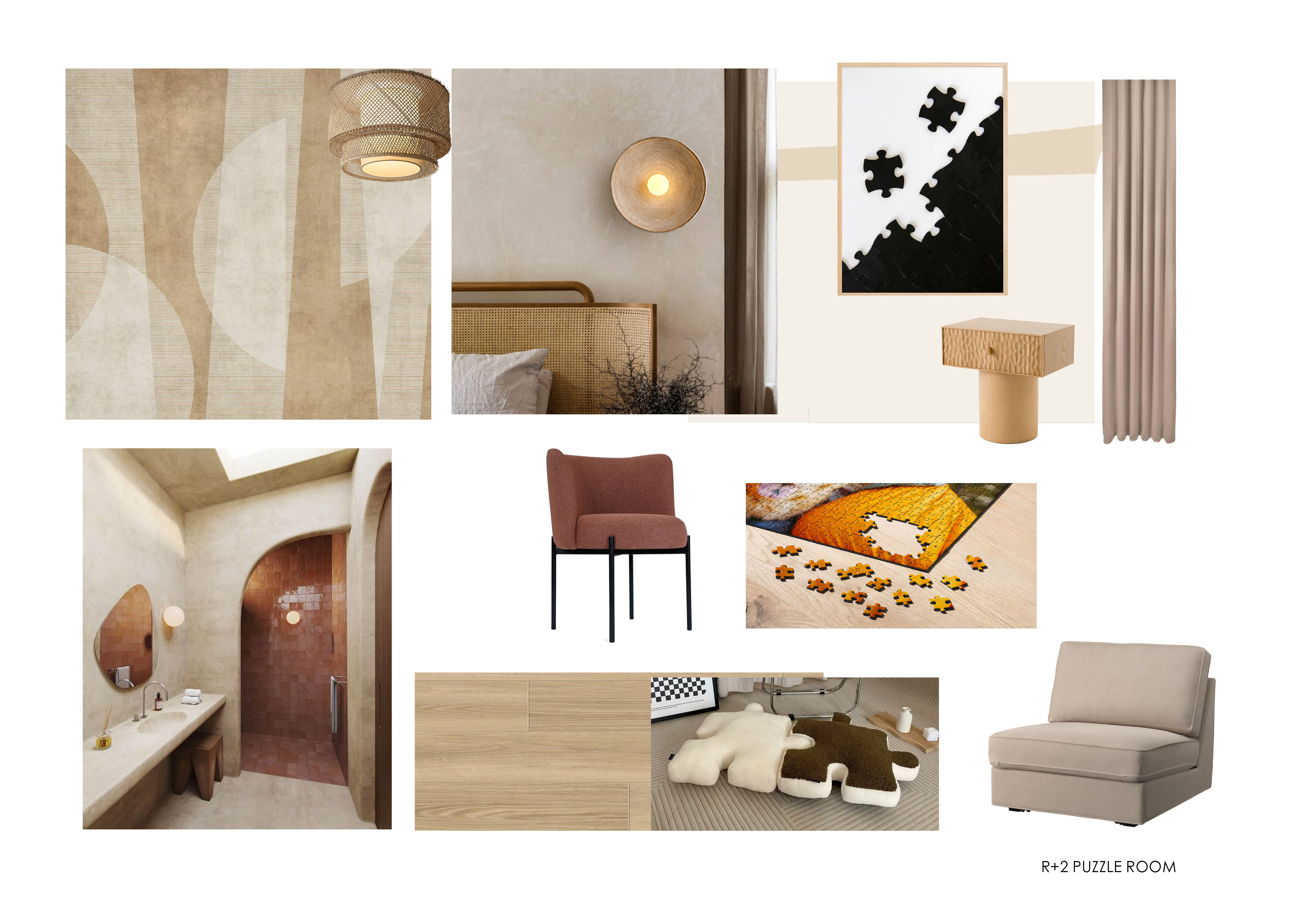 The Puzzle Room moodboard 1