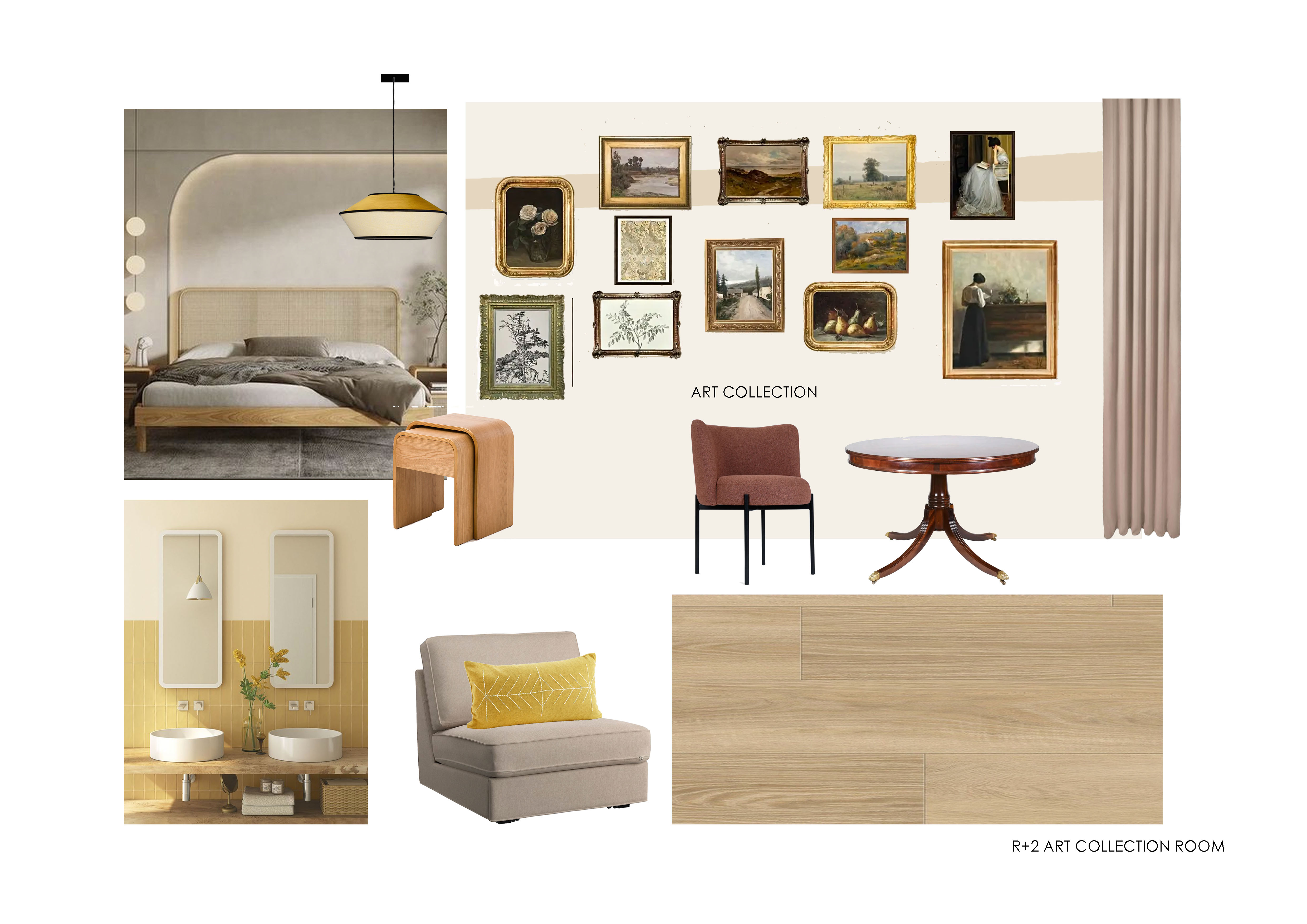 The Art Collection Room moodboard 1